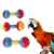 Papagaio chocalho sinos brinquedos pássaros mascar gaiola periquito mordida acessórios de jogo - loja online