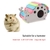 Natural engraçado casa ninho de hamster brinquedo animal de estimação esconderijo placa de plástico de madeira caso de casa de hamster animais pequenos jogar acessórios - comprar online