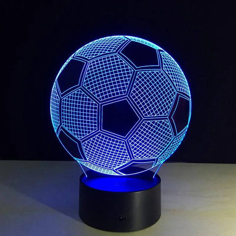 Luminária Bola de Futebol Verde e Amarela