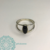Anillo de Plata Doble Cinta con Onix - comprar online