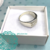 Anillo de Plata 3 filas de Cubics Blancos en internet