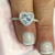 Anillo de Plata Corazón con Cubic