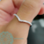 Anillo de Plata en forma de V con Cubics Blancos - comprar online