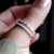 Anillo doble fila de Cubics Blancos