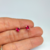 Aros de Plata Cubic Rojo en internet