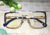 Gafas de Metal Dorado y Azul - fusiontres