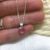 Dije de Plata Piedra Rosa