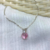 Dije de Plata Piedra Rosa - comprar online