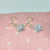 Aros de Plata colgante con Cubic
