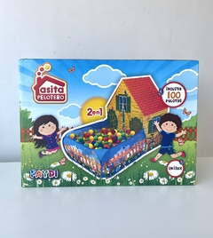 FD7786 PELOTERO JARDIN EN CAJA GRANDE X100 PELOTAS (7798323430255)