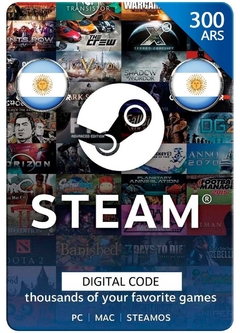 Steam Wallet Gift Card 300 ARS