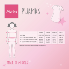 Pijama Morita Conjunto Remera + Pantalon Cata Z808 - Mora Avellaneda
