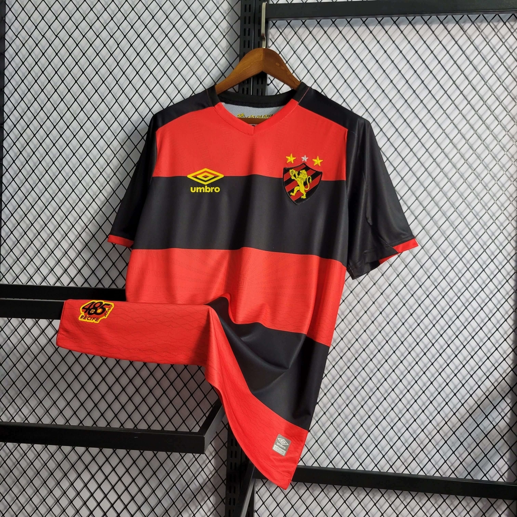 Camisa Sport Recife 1 Home 22/23 Torcedor Umbro Massculina - Vermelho e  Preto