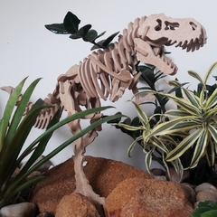 Quebra-Cabeça 3D, DINOSSAURO TIRANOSSAURO REX 55 peças em MDF -  DINOBRINQUE # Todos os Modelos de Quebra-Cabeça 3D Dinobrinque