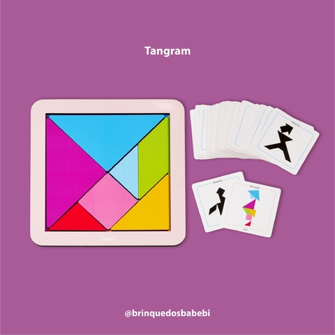 Mercado Diversão : Kit Tangram Quebra-cabeça Infantil + Jogo da Velha Entre  Gato e Rato