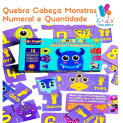 Quebra Cabeças - Numerais e Quantidade dos monstros - Ludopia