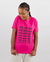 Camiseta Feminina Bike Pattern Rosa Paccelo Basic