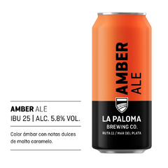 Cerveza Amber Ale La Paloma Brewing Co. 473 cc en internet