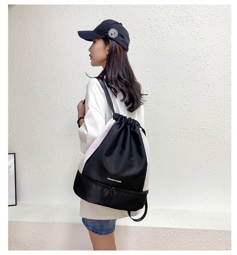 lululemon drawstring bolsa