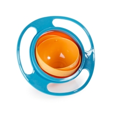 Prato giroscópio tigela 360 girar à prova de derramamento design prático rotativo equilíbrio sólido pratos de alimentação para utensílios de mesa - comprar online