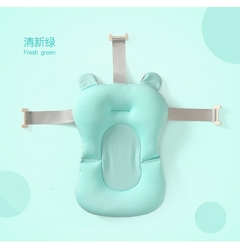 Almofada de banho do bebê recém-nascido portátil anti-deslizamento almofada assento infantil flutuante para banheira suporte esteira segurança - loja online