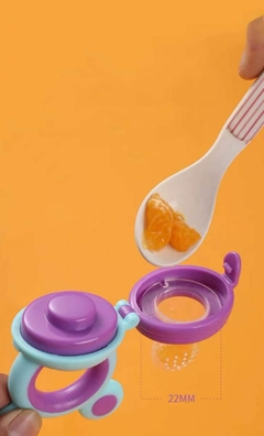 Alimentador infantil para bebês Porta frutinha Chupeta alimentadora de silicone na internet