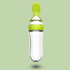 Imagem do Colher dosadora de alimentos do Bebê colheres alimentadoras de garrafa recém-nascidos alimentadores de silicone acessórios alimentação as crianças recém-nascido