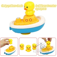 Brinquedos de banho do bebê pato elétrico spray de água chuveiro do bebê piscina banheira - comprar online