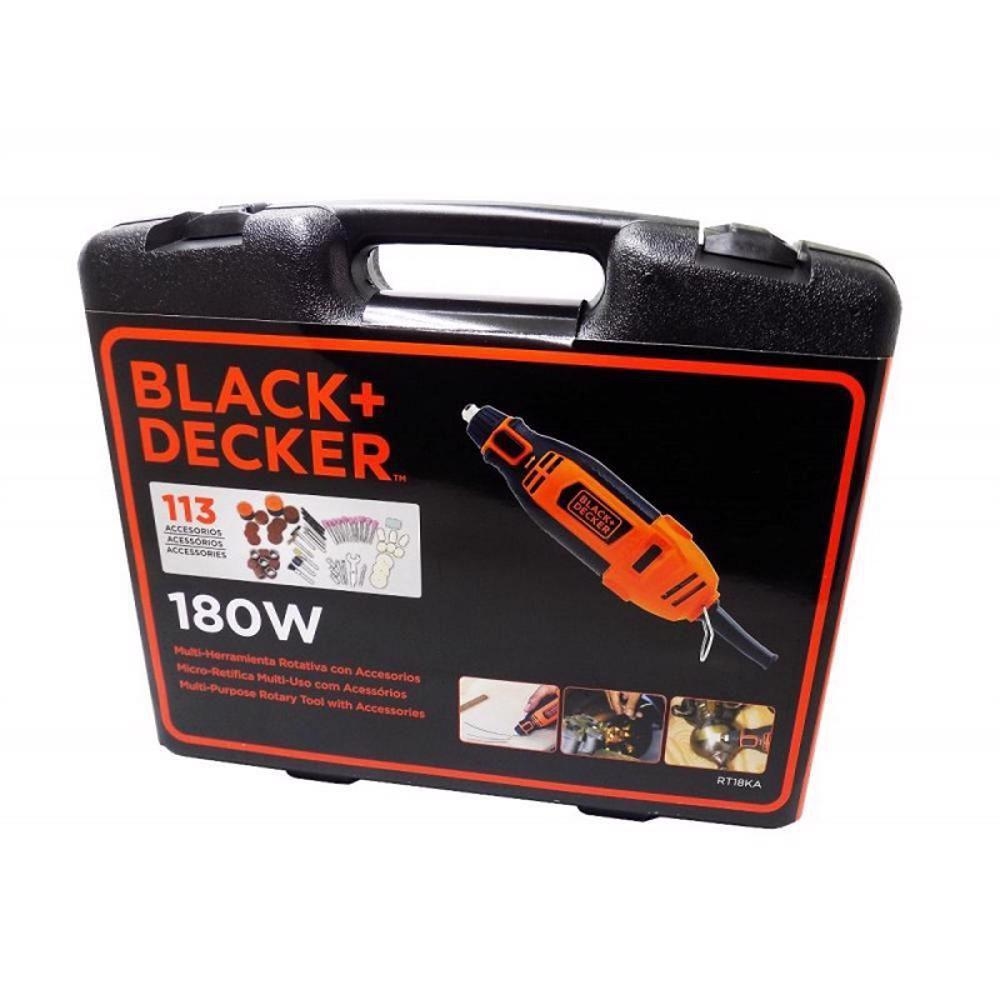 ROTARY TOOL & ACCESSORY BLACK & DECKER 180W RT18KA