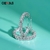 EVAS Luxury 100% 925 Sterling Silver Criada Moissanite Gemstone Hoop Earrings PRODUTO IMPORTADO