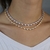 2020 lover valentine's Day gift for girlfriend sparking bling 5A round heart cubic zirconia cz tennis choker necklace na internet