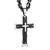 Cruz multicamadas cristo jesus pingente colar ligação de aço inoxidável bizantina corrente pesado presente jóias dos homens 21.65 "6mm mn78 PRODUTO IMPORTADO - comprar online