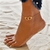 Imagem do Pulseira de tornozeleira de cor prata boêmia na perna moda coração feminino PRODUTO IMPORTADO