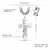 Crucificado jesus cruz jóias para homens e 21.65 "6mm mn60 PRODUTO IMPORTADO na internet