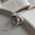 LouLeur 925 prata esterlina linha bruta tecer anéis de textura PRODUTO IMPORTADO na internet