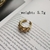 Anéis abertos moda ouro anéis ajustáveis ??de corrente de torção irregular para mulheres joias finas PRODUTO IMPORTADO - comprar online