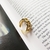 Anéis abertos moda ouro anéis ajustáveis ??de corrente de torção irregular para mulheres joias finas PRODUTO IMPORTADO na internet