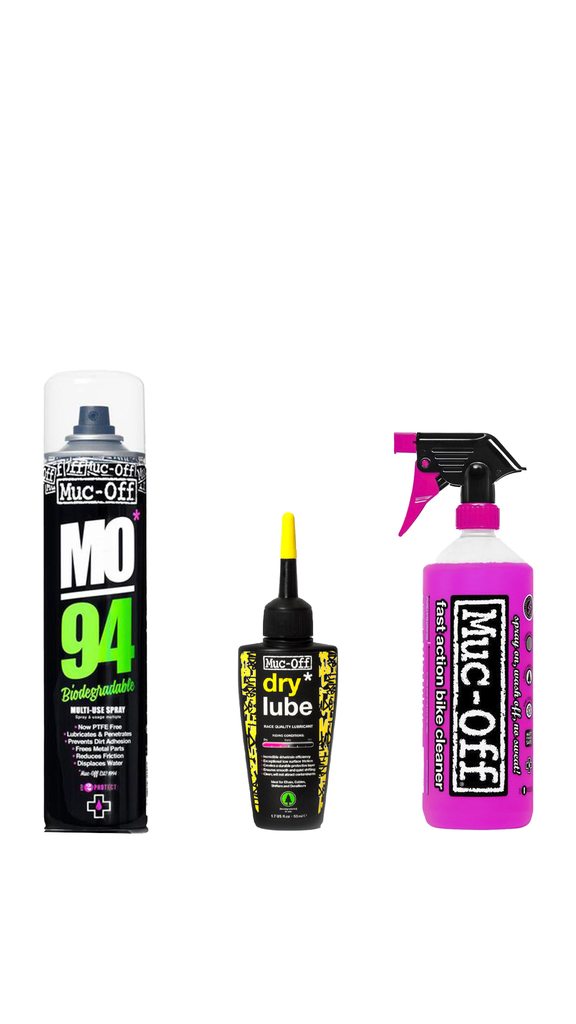 muc off kit clima humedo fast action bike cleaner mo 94 wet chain lube