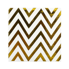 Servilletas Chevron Dorado