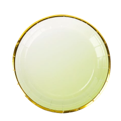 Vaso degrade con borde Dorado Verde - comprar online