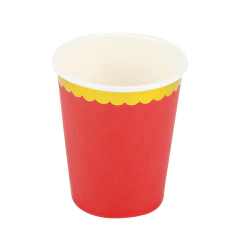 Plato liso con borde Dorado Rojo - comprar online
