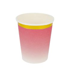 Plato degrade con borde Dorado Rosa - comprar online