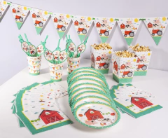 Vasos estampado Granja - comprar online