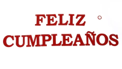 Banderín letras Feliz Cumpleaños Rojo - comprar online