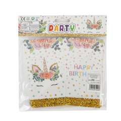 Pochoclera estampado Unicornio Blanco - comprar online