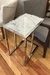 MESA ARRIME CON TAPA MARMOL BLANO VENATO en internet