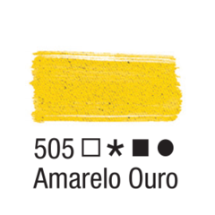 Tinta Fosca Para Tecido Acrilex Amarelo Ouro - 37 ML.