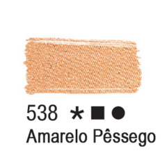 Tinta Fosca Para Tecido Acrilex Amarelo Pêssego - 37 ML.