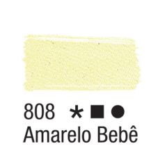 Tinta Fosca Para Tecido Acrilex Amarelo Bebê- 37 ML.