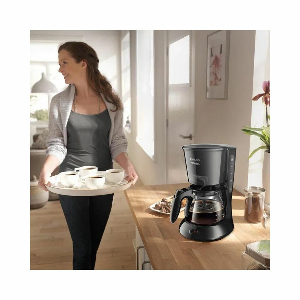 Cafeteira Elétrica Drip Daily Philips Walita Preta 1000W - RI7461 - Walita